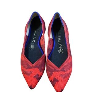 Rothy’s Limited Edition The Red Point Camo flats